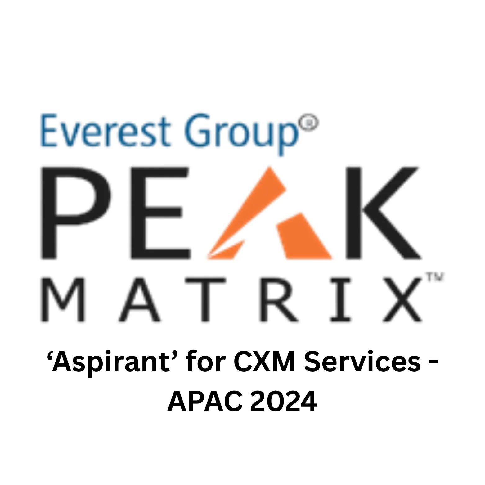 Everest Group CXM PEAK Matrix  – Aspirant