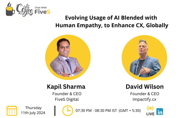 Evolving Usage of AI Blended with  Human Empathy, to Enhance CX, Globally